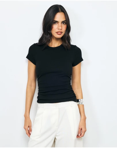 AERE - Belle Ruched T-Shirt