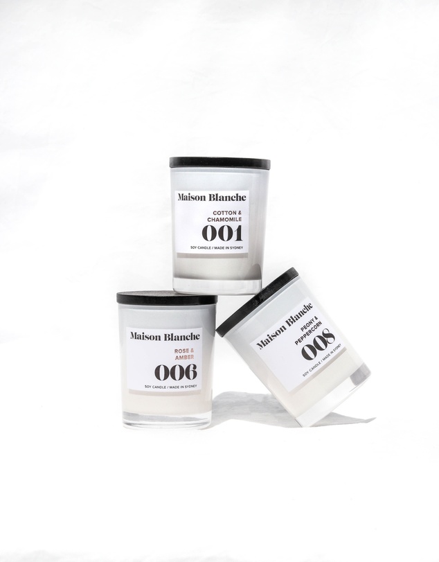 Maison Blanche - 001 Cotton & Chamomile - Small Candle