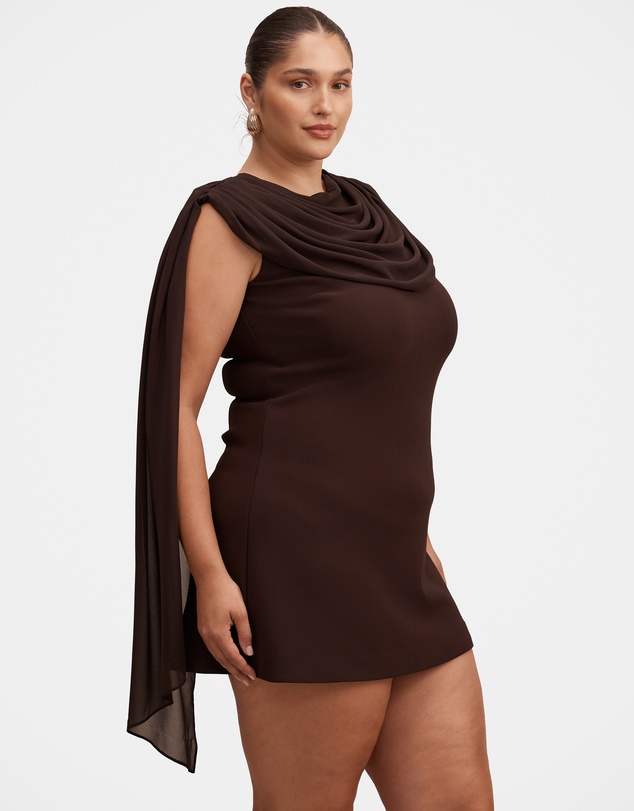Forever New Curve - Bowie Curve Mini Dress With Shawl