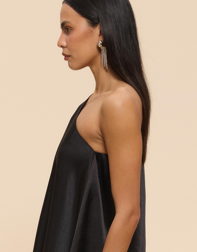 CHANCERY - Zara Long Sleeve Asymmetric Mini Dress