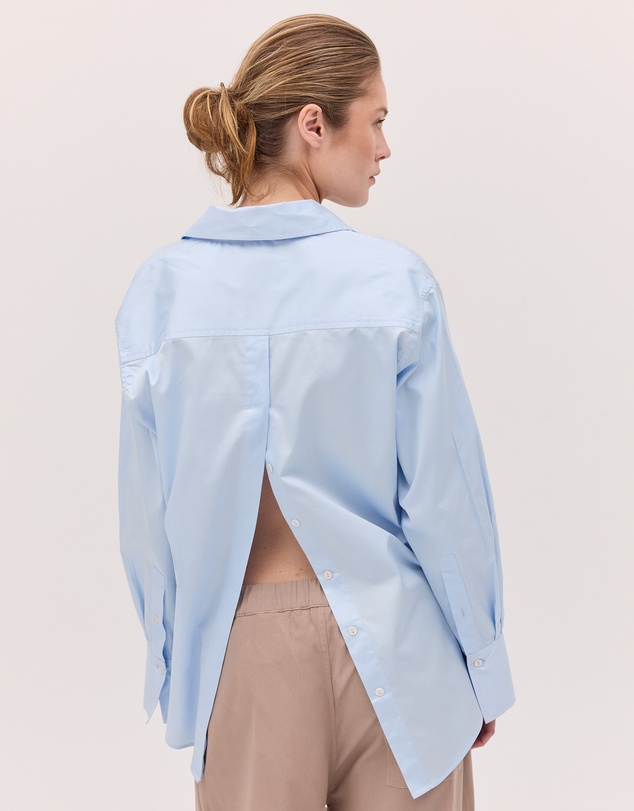 Cloth & Co. - The Split Back Shirt Sky