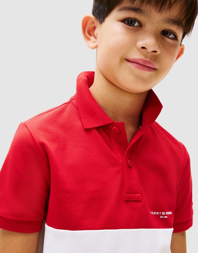 Tommy Hilfiger - Mini Corp Colourblock Polo - Teens