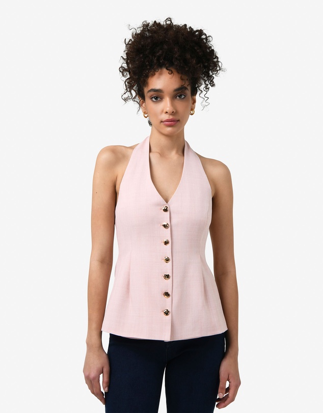 Forcast - Lola Halter Neck Peplum Vest