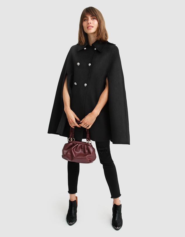 Belle & Bloom - On My Mind Wool Blend Cape