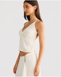 Vacay Swimwear - Aurelia Top Off-White