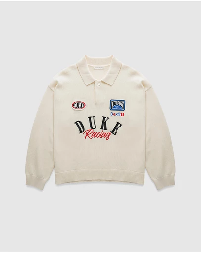 Duke + Dexter - DR4 Off White Racing Polo