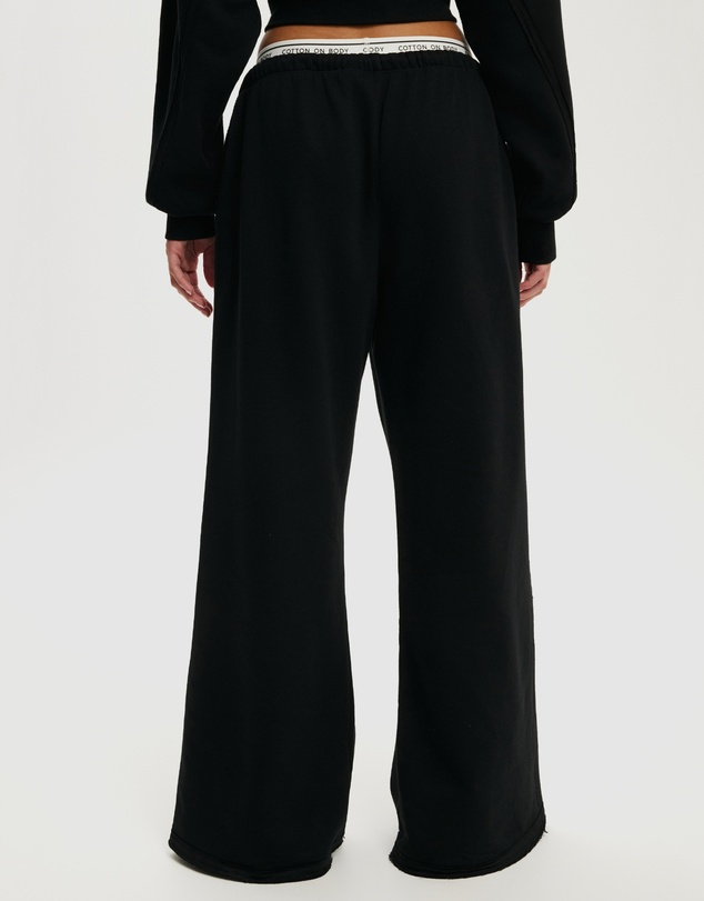 Cotton On Body Active - Active Raw Edge Wide Leg Sweatpants