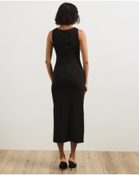 Atmos&Here - Lori Knot Front Midi Dress