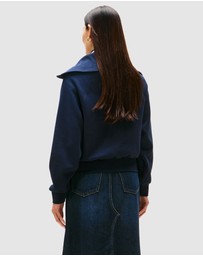 Tommy Hilfiger - Interlock Knit Fleece Half-Zip Jumper