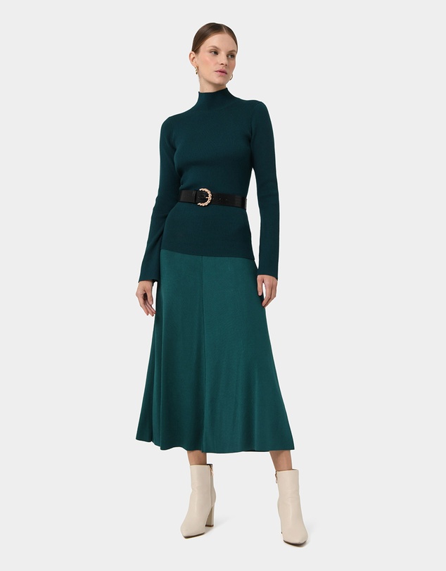 Forcast - Annette A-Line Knit Skirt