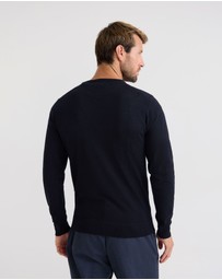 Oxford - Crew Neck Pure Wool Pullover