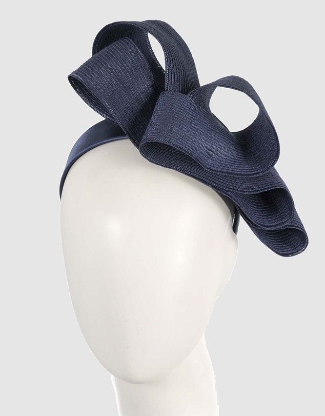 Max Alexander - Large Loops Navy Racing Fascinator