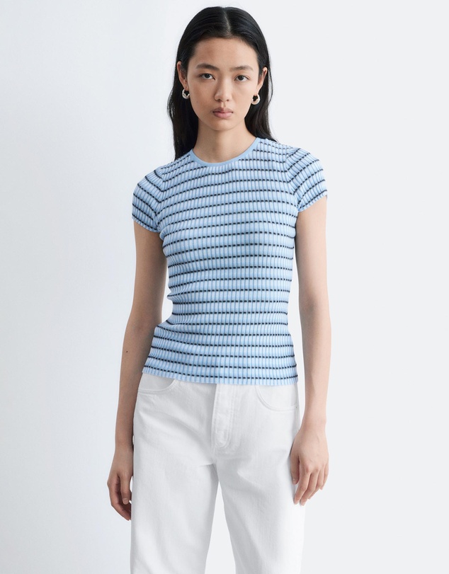 & Other Stories - Striped Rib-Knit T-Shirt