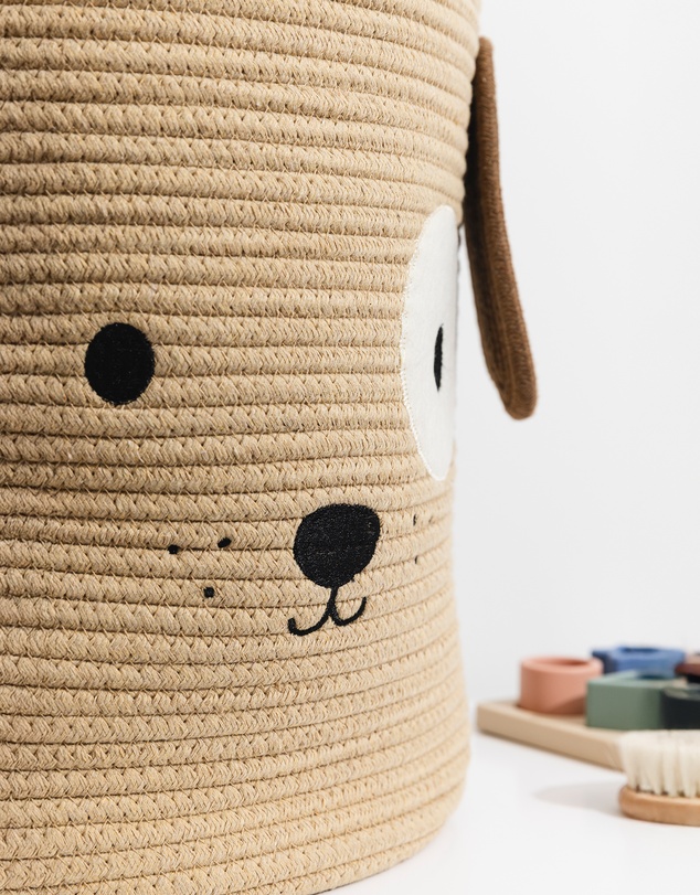 Living Textiles - Cotton Rope Animal Hampers - Puppy