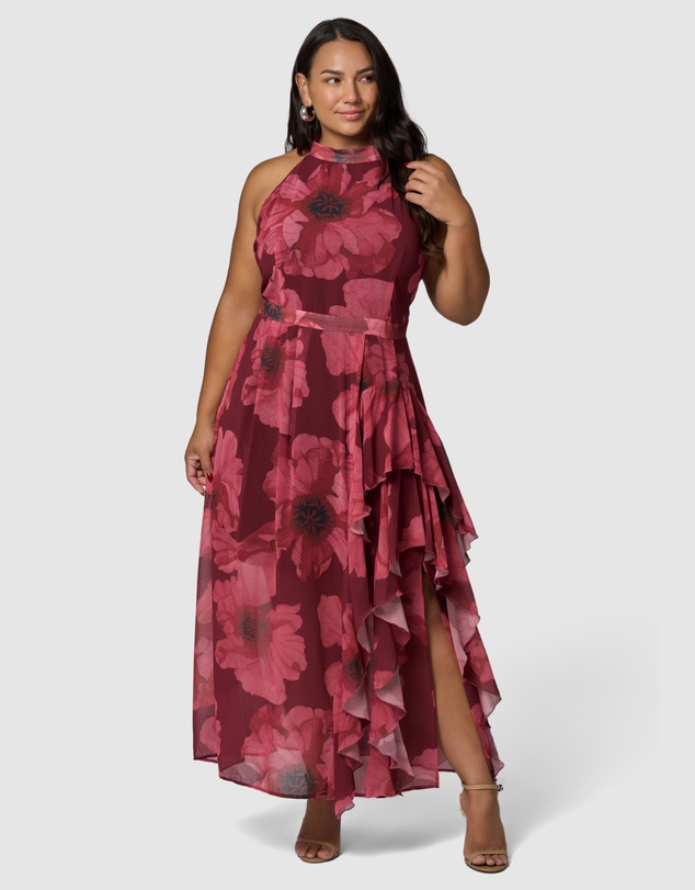 Pink Dusk by Curve Project - Kiss Kiss Maxi Dress