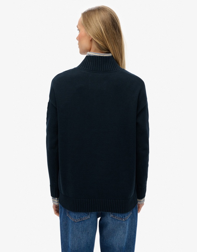 Superdry - Slouchy Knitted Half Zip