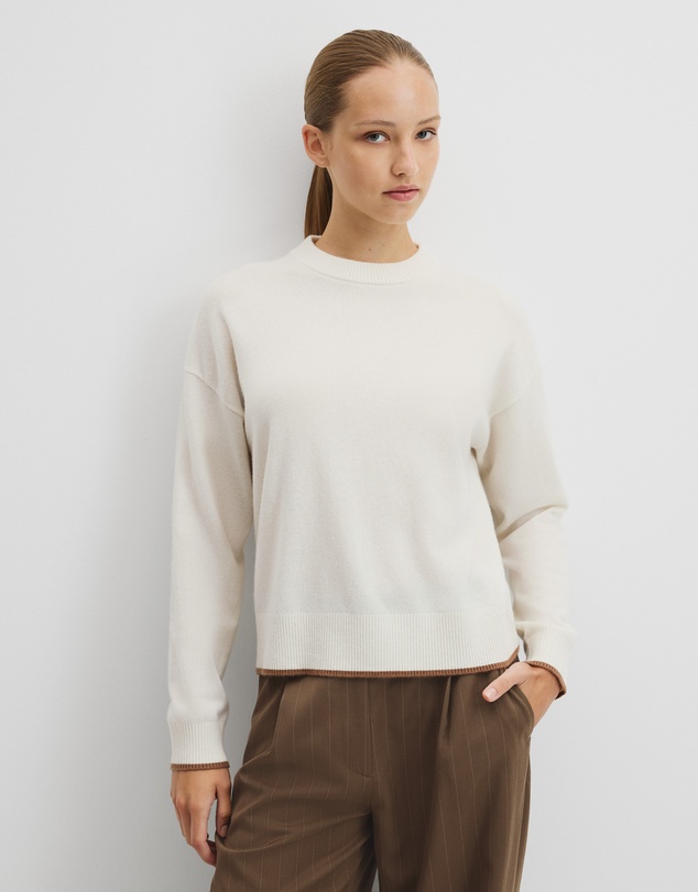 Country Road - Tipped Crew Neck Knit
