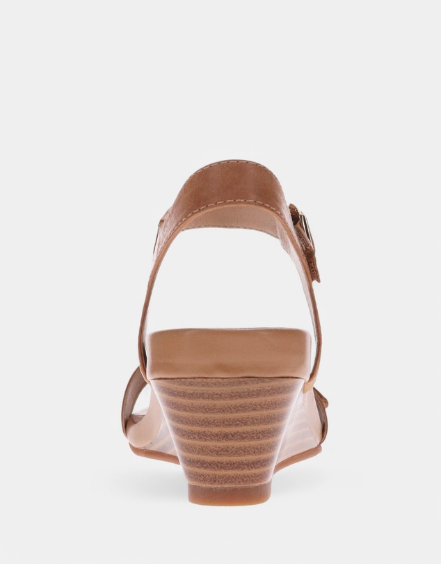 Mia Vita - Nadia Wedge Sandal - Pebble