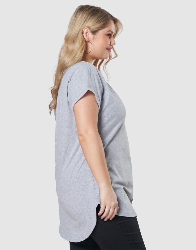 Indigo Tonic - Jacinta Longline V Neck Tee