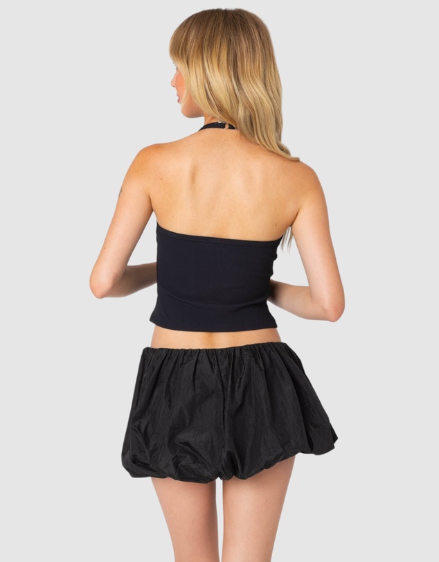 EDIKTED - Adjustable Ribbed Halter Top