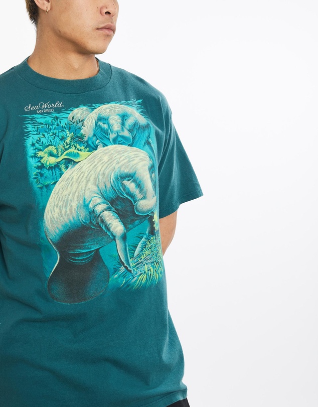 Vintage by The Real Deal - Pre Loved - Vintage Manatee Wildlife Tee