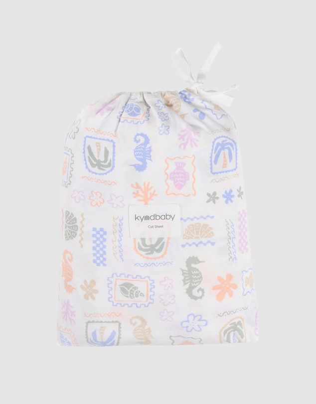 Kynd Baby - Fitted Cot Sheet in Resort