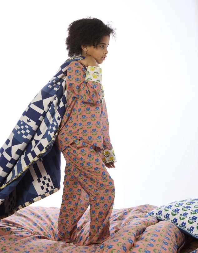 Kip&Co - Kip&Co x Anna Spiro Indian Summer Kids Organic Cotton Long Sleeve Shirt and Pants Pyjama Set