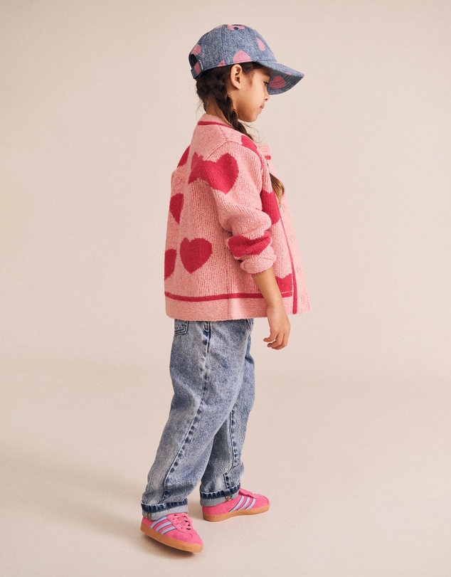 Huxbaby - Heart Tipped Cardigan - Babies-Kids