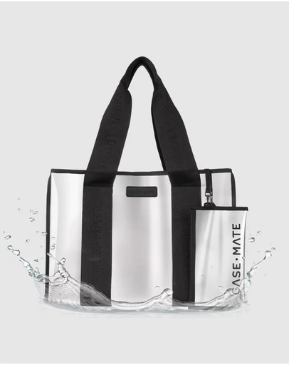 Case-Mate - Case-Mate Silver Chrome Tote w/ Phone Pouch