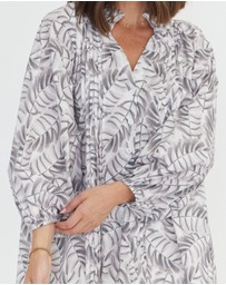ALEXANDRA - Caits Blouse Coco Leaf Print