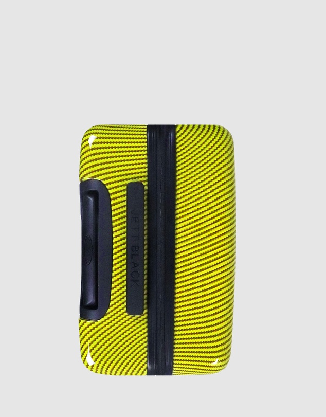 JETT BLACK - Carbon Yellow Series Large Suitcase