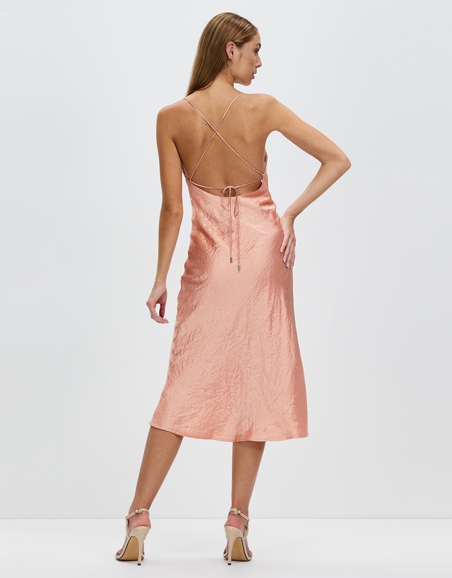 Third Form - Crush Bias Cowl Slip Dress