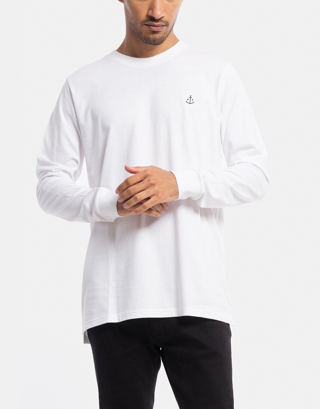 Stock & Co. - Stock & Co Anchor Embroidery Long Sleeve Tee
