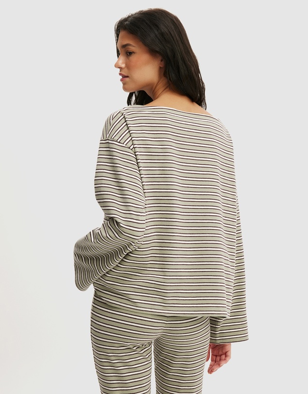Cotton On Body - Dreamy Soft Flare Pants Boatneck Long Sleeve Set
