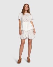 Belle & Bloom - The Softest Spell Ruffle Mini Dress