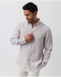 Brooksfield - Linen Casual Long Sleeve