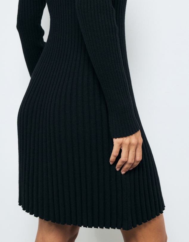 AERE - Leni Organic Cotton Knit Mini Dress