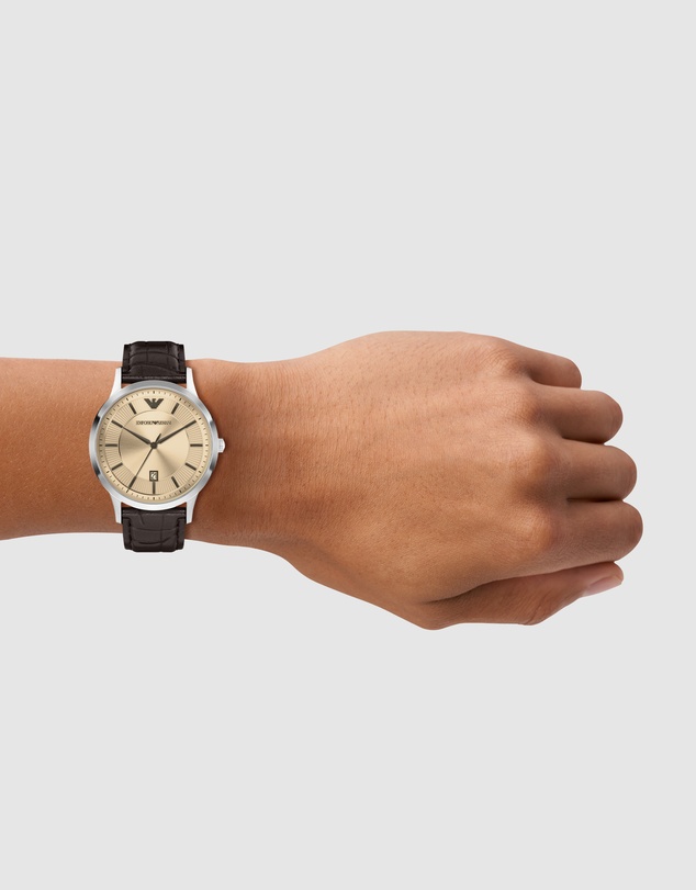 Emporio Armani - Brown Analogue Watch