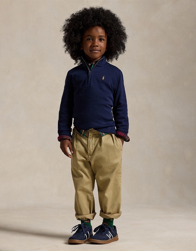Polo Ralph Lauren - Cotton Interlock Quarter-Zip Pullover - ICONIC EXCLUSIVE - Babies-Kids
