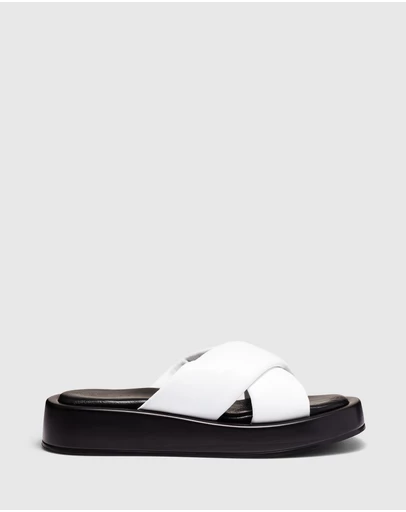 Just Because - Santina Leather Flatform Sandals
