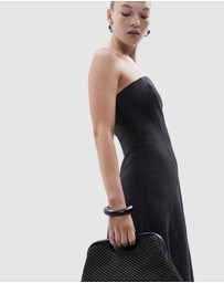 UNISON - Strapless Linen Maxi Dress