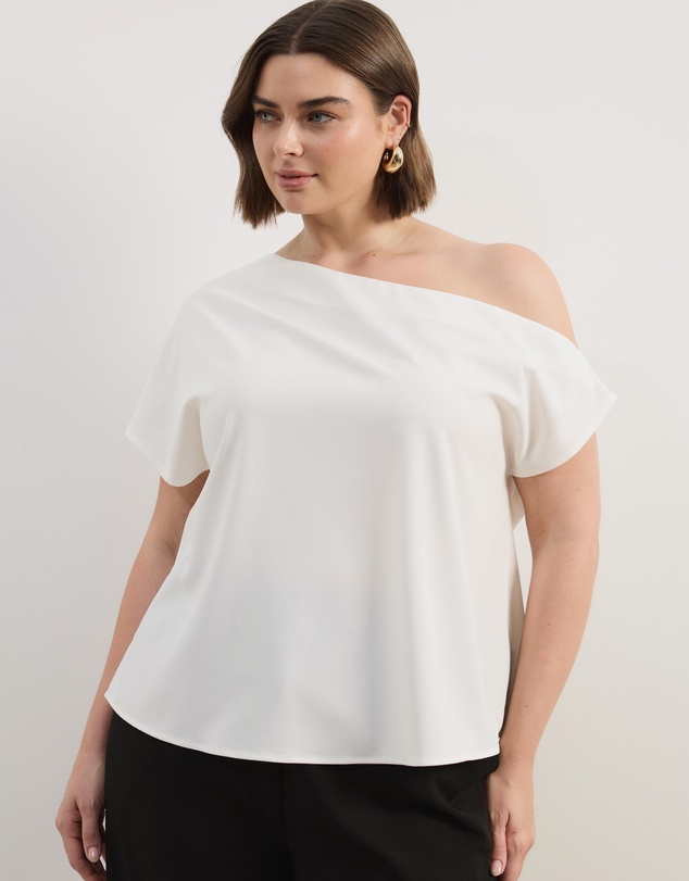 Atmos&Here Curvy - Willow Off Shoulder Top
