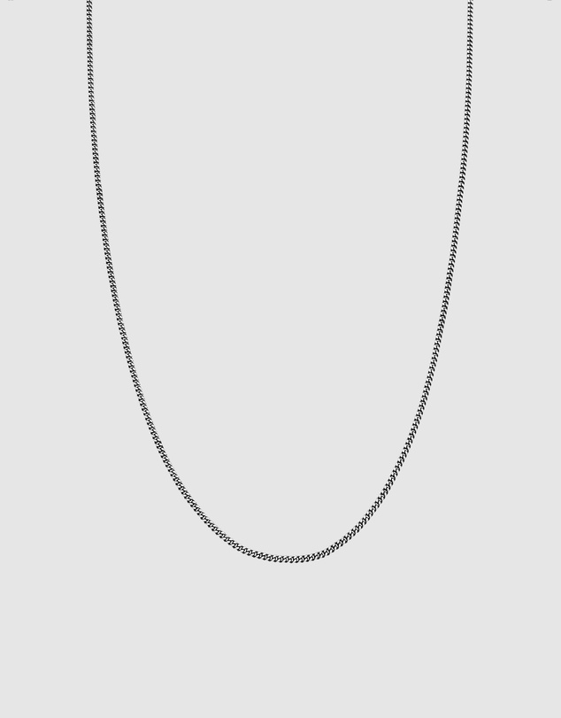 Haze & Glory - ICONIC EXCLUSIVE - Dark Silver Chain Necklace in Oxidised 925 Silver