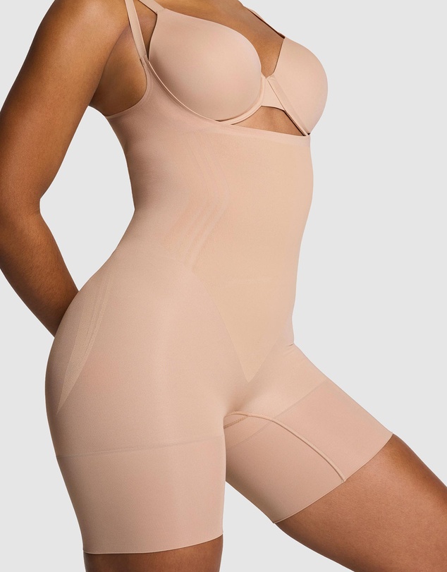 Spanx - Open Bust Midthigh Bodysuit