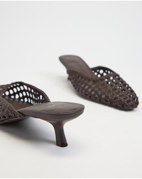 AERE - Woven Leather Heels