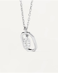 PDPAOLA - Mini Letter O Silver Necklace