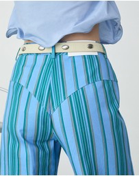 Laagam - Leroy Striped Twill Pants