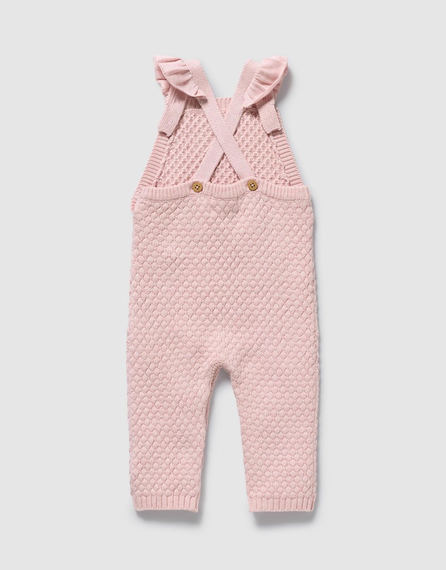 Wilson & Frenchy - Organic Knitted Bauble Ruffle Overalls - Babies