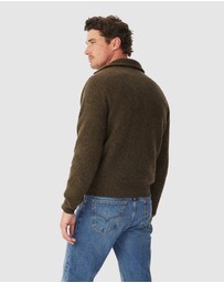 R.M.Williams - Linton Lambswool 1/4 Zip Knit