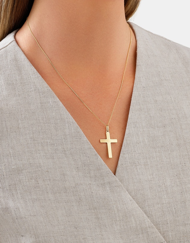 Michael Hill - Large Cross Pendant in 10kt Yellow Gold